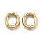 304 Stainless Steel Pendants, Real 14K Gold Plated, Ion Plating(IP), Balloon Letter Charm, Letter O, 19.5x15.5x4.5mm, Hole: 2mm