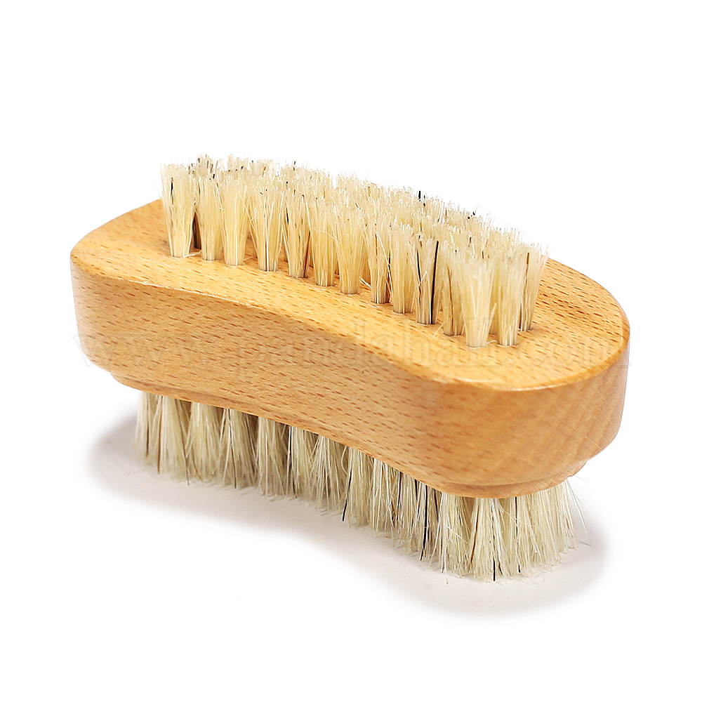 Wholesale Double Sided Beechwood Scrub Cleaning Brushes For Toes And 