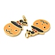 Halloween Ion Plating(IP) 304 Stainless Steel Charms STAS-D066-06G-3