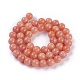 Natürliche Pfirsich Calcit Perlen Stränge G-I247-12D-2