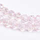 Chapelets de perles en verre électroplaqué EGLA-F120-AB-A03-3