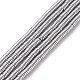 Electroplate Non-magnetic Synthetic Hematite Beads Strands X-G-J164A-4mm-04-1