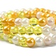 Brins de perles de verre électrolytiques transparents GLAA-YW0003-21-3