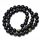 Natural Golden Sheen Obsidian Strands Beads G-R485-09-8mm-2