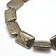 Natural Pyrite Rectangle Beads Strands G-I125-94-25x18mm-3