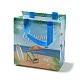 Bolsas de regalo plegables reutilizables no tejidas impresas con tema de verano con asa ABAG-F009-B04-1