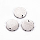 201 Stainless Steel Stamping Blank Tag Pendants STAS-T058-10mm-P-1