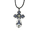 Collana con pendente a croce in lega di zinco VJ0126-03-1