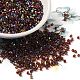 Electroplate Glass Seed Beads SEED-S042-23B-01-1