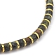 Braccialetti di perline elasticizzati in giada africana naturale BJEW-JB05496-03-2