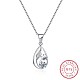 Trendy 925 Sterling Silver Pendant Necklaces NJEW-BB22389-1