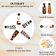 OLYCRAFT 10 Pcs Leather Leopard Earrings Strip Pattern Leopard Earring Pendant Leather Dangle Earrings with Brass Earring Hooks and Stainless Steel Jump Rings for Earring Necklace Jewelry Making DIY-OC0009-82-4