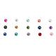 Cuentas de perlas de vidrio de 15 color HY-X0010-6mm-01-2