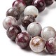 Fili di perle di tormalina fiore di prugna naturale G-P477-01C-01-3