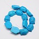 Synthetic Turquoise Beads Strands TURQ-G119-20x29mm-01-2