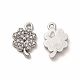 316 Surgical Stainless Steel with Crystal Rhinestone Charms STAS-G305-07P-1