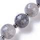 Nuvoloso naturale perle di quarzo fili G-L505-02-1