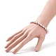 Bracelet extensible en perles naturelles pour femme BJEW-JB08868-04-3