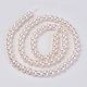 Eco-Friendly Glass Pearl Beads Strands HY-A008-10mm-RB091-2