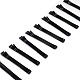 黒焼付け塗装鉄髪ボビーは、単純なヘアピンピン  61x2x2mm  30個/ボード PHAR-O002-01D-01S-2