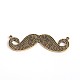 Moustache émail d'alliage de zinc gros pendentifs ENAM-ZN-97942-2