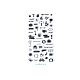 シリコーン切手  DIYスクラップブッキング用  装飾的なフォトアルバム  カード作り  スタンプシート  透明  10~21.5x10~20cm DIY-WH0014-Y54-1