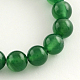 Rotonda naturale verde onice agata perline fili G-S119-03-8mm-2