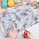 Leaf Pattern Polyester Fabric DIY-WH0453-36C-3
