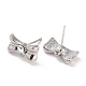 Risultati dell'orecchino con strass in lega d'argento EJEW-H108-01I-S-2