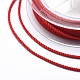 ナイロン糸  ミラノコード/ツイストコード  暗赤色  1mm  約16.4ヤード（15m）/ロール NWIR-F006-05-1mm-3
