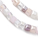 Brins de perles de verre de galvanoplastie de couleur dégradée GLAA-E042-05E-3