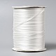 Doppelseitiges Satinband, Polyesterband, Rauch weiss, 1/8 mm breit, etwa 3 yards / Rolle (880 m / Rolle)