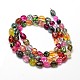 Dyed Natural Crackle Quartz Nuggets Beads Strands G-J335-15E-2