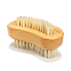Cepillos de limpieza de matorral de madera de haya de doble cara para dedos y uñas MRMJ-Q013-129-1