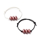 2pcs 2 couleurs bracelet en perles acryliques sur le thème du sport BJEW-JB08558-04-1