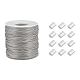 PandaHall 328 Feet/109 Yards 1mm Heavy Duty Picture Hanging Wire OCOR-WH0032-09C-1