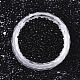 ガラスシードビーズ  機械刺繍に適合  不透明色の光沢  ラウンド  ブラック  2x1.5mm  穴：1mm  約3333個/50g X-SEED-S042-03B-01-2