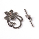 Tibetan Style Alloy Toggle Clasps X-LF0677Y-3