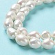 Fili di perle di perle d'acqua dolce coltivate naturali PEAR-Z002-14-4