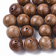 Natural Wood Beads WOOD-S666-12mm-01-1