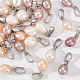 24Pcs 3 Colors Natural Freshwater Shell Charms PALLOY-AB00084-1