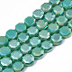 Electroplate opaco colore solido perle di vetro fili EGLA-N002-27-A02-1