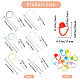 GORGECRAFT 6 Sizes Circular Knitting Needles Set Metal Magic Loop Round Needles with 10Pcs Random Color ABS Plastic Knitting Crochet Locking Stitch Markers Holder Size 7 6 4 2.5 1.5 0 IFIN-GF0001-32-2