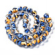 Chapelets de perles vernissées manuelles LAMP-T007-14B-2