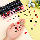 CHGCRAFT 2575Pcs 4Color Safety Eyes and Nose Set Craft Plastic Doll Noses Eyes Cabochons Set for Stuffed Animals Handmade Projects FIND-WH0038-95-3