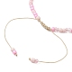 3-teiliges Set mit Armbändern aus Bunte Malerei- und Glassamen-geflochtenen Perlen in zwei Farben mit bösem Blick BJEW-JB09574-5