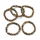 Natural Rhyolite Jasper Stretch Beaded Bracelets G-A185-01S-2