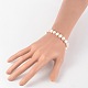 Pearl Beaded Bracelets BJEW-JB02127-4