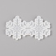 Moldes de silicona colgante de copo de nieve de navidad DIY-TAC0005-84-2
