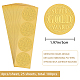 Adesivi autoadesivi in lamina d'oro in rilievo DIY-WH0211-311-2